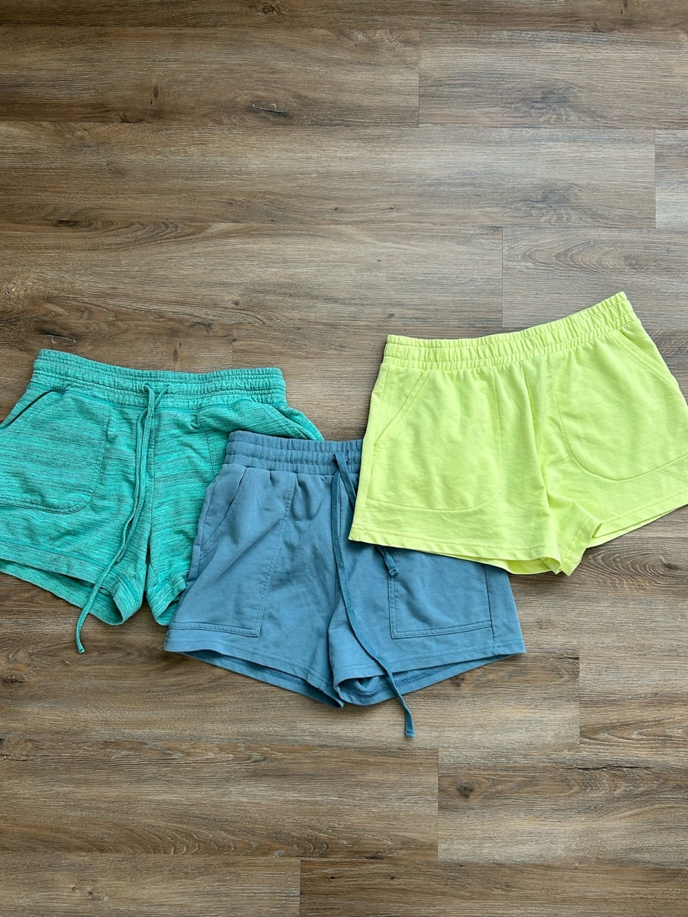 Universal Thread Women’s Athletic Drawstring Shorts - Teal, Blue, Lime